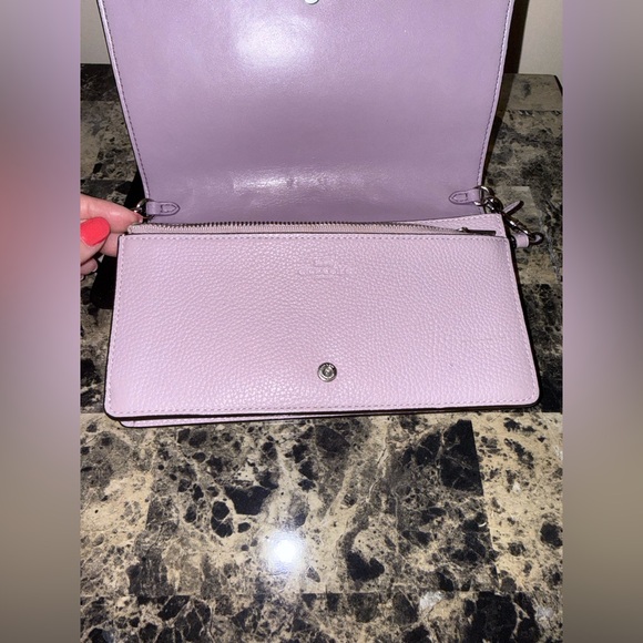 Coach Callie Foldover Crossbody Clutch with Tea Rose Rivets & Pearls - Picture 13 of 16